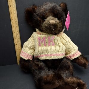 Russ Faux Mink ToBee Bear Mary Kay Ash Charity 2008 Original Sweater & Tags 15in